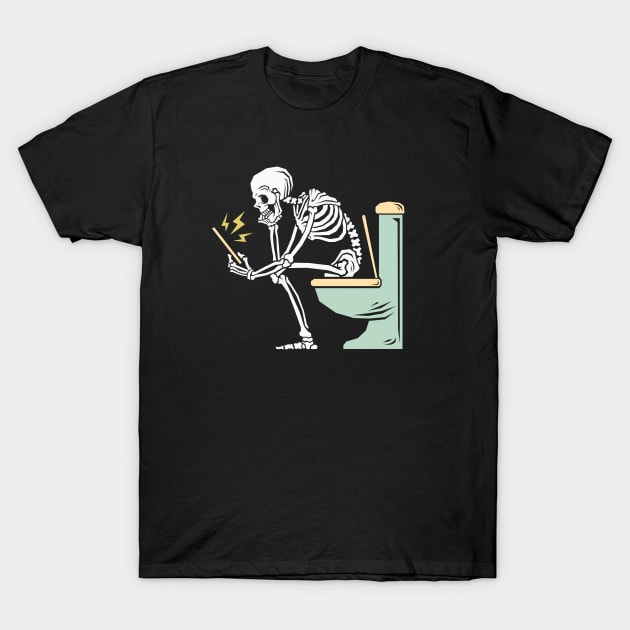 funny skeleton pooping T-Shirt by TheDesignDepot